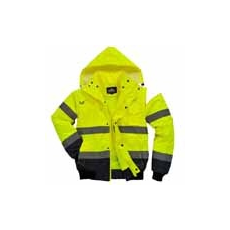Portwest Hi-Vis Kontraszt Bomber dzseki C465 Sárga/Navy S méret