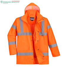 Portwest Hi-Vis légáteresztő rain traffic kabát - Narancs