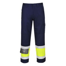 Portwest Hi-Vis Modaflame nadrág (sárga/tengerészkék, XL) láthatósági ruházat