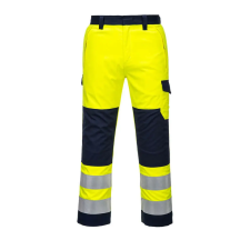 Portwest Hi-Vis Modaflame nadrág Yellow/Navy XXL munkaruha