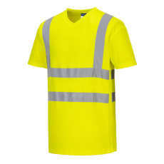 Portwest Hi-Vis pamut póló pamut hálós betétes póló S/S