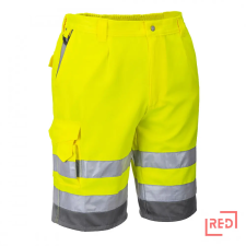 Portwest Hi-Vis rövidnadrág Yellow/Grey XS munkaruha