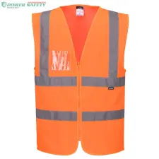 Portwest Hi-Vis Zip Band &amp; Brace Vest - Narancs láthatósági ruházat