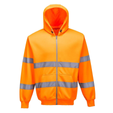 Portwest Hi-Vis Zip-Up védőkabát-B305 L narancs láthatósági ruházat