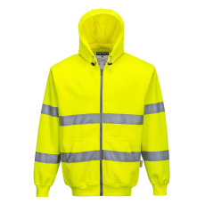 Portwest Hi-Vis zippzáros pulóver sárga 4XL