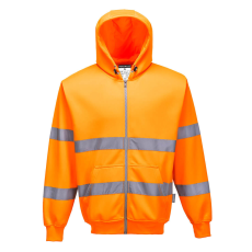 Portwest Hi-Vis zipzáros pulóver (narancs, 4XL)