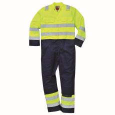 Portwest HiVis Anti-static heggesztő overál (sárga/tengerészkék, 4XL)