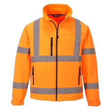 Portwest HiVis Classic Softshell kabát (3L) S424 Orange láthatósági ruházat