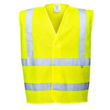 Portwest HiVis égésgátló védőmellény, FR75, PORTWEST L Sárga láthatósági ruházat