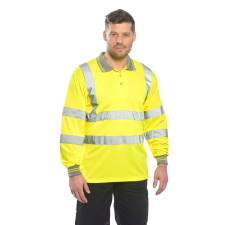 Portwest HiVis hosszú ujjú póló - S277 Orange 4XL láthatósági ruházat
