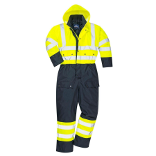 Portwest HiVis kontraszt védőoverall - párnázott PORTWEST-S485 M kék és sárga láthatósági ruházat