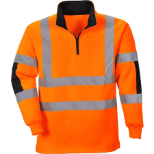 Portwest Jól láthatósági Rugby pulóver (narancs*, L) láthatósági ruházat