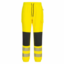 Portwest Jól láthatósági sportos munkásnadrág KX346 sárga láthatósági ruházat