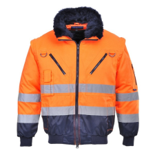 Portwest Jólláthatósági Pilóta Dzseki (narancs/kék, S) láthatósági ruházat