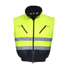Portwest Jólláthatósági Pilóta Dzseki (sárga/tengerészkék, 5XL) láthatósági ruházat