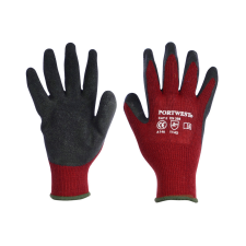 Portwest Kesztyű mártott latex piros téli 11-es XXL védőkesztyű