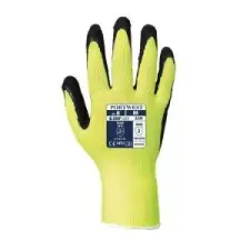 Portwest Kesztyű Mártott Nitril 8/M-9/L-10/XL Sárga védőkesztyű