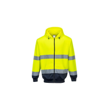 Portwest Két tónusú zippzáras kapucnis pulóver láthatósági ruházat