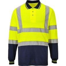 Portwest kéttónusú hosszú ujjú pólóing S279 XL sárga