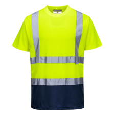 Portwest Kéttónusú póló Yellow/Navy XXXL láthatósági ruházat