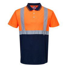 Portwest Kéttónusú pólóing Orange/Navy L láthatósági ruházat
