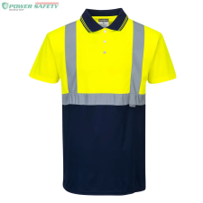 Portwest Kéttónusú pólóing - Sárga/Navy láthatósági ruházat