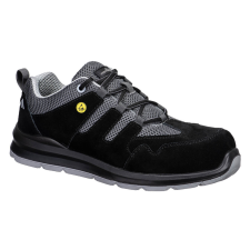 Portwest Kompozit Trainer S1 ESD SR FO Black/Grey 40 munkavédelmi cipő