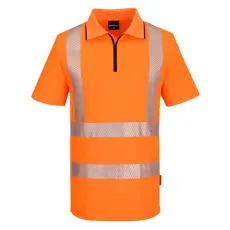 Portwest KX302 KX3 Sport Hi-Vis cipzáros póló S/S