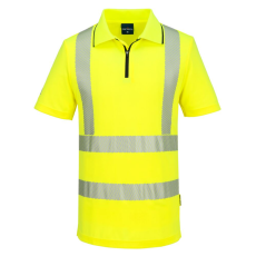 Portwest KX3 Sport Hi-Vis cipzáros póló S/S sárga XXL