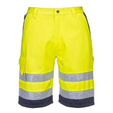 Portwest L043 Hi-Vis könnyű poli-pamut rövidnadrág láthatósági ruházat