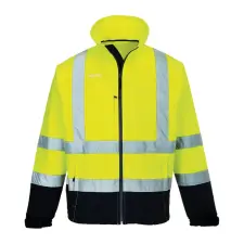 Portwest Láthatósági kontraszt Softshell (3L) Yellow/Navy XXXL láthatósági ruházat