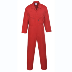 Portwest Liverpool Zip overál (piros, 3XL)