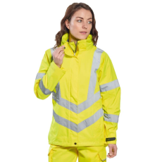 Portwest LW74 Női jól láthatósági téli kabát (sárga, XL)