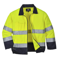 Portwest Madrid Hi-Vis kabát (sárga/tengerészkék, L) láthatósági ruházat