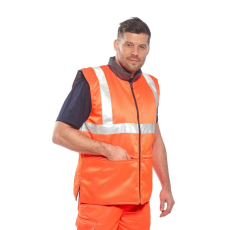 Portwest megfordítható, fényvisszaverő biztonsági mellény, RT44 XXL narancs