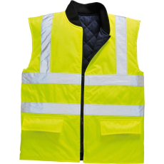 Portwest megfordítható Hi-Vis hővédő mellény, S469 S sárga