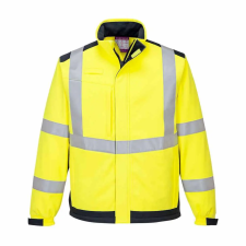 Portwest MV72 lángálló és antisztatikus Softshell kabát sárga munkaruha