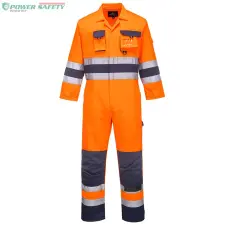 Portwest Nantes Hi-Vis overál - Narancs/Navy láthatósági ruházat