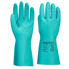 Portwest Nitrosafe Plus vegyszerálló kesztyű A812 Zöld M méret védőkesztyű
