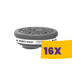 Portwest P941 P3 részecskeszűrő, bajonett csatlakozás 6db (Karton - 16 csomag)