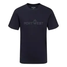 Portwest pamut póló S/S tengerészkék L