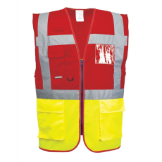 Portwest Paris Executive mellény (sárga/piros, XL)