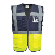 Portwest Paris Executive mellény Yellow/Navy XXL