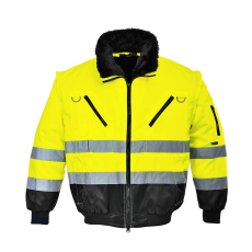 Portwest PJ50 Hi-Vis 3 az 1-ben pilóta kabát sárga-fekete