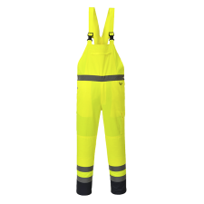 Portwest PJ52-s Portwest, Hi-Vis Contrast mellesnadrág, Munkásnadrág, Jólláthatósági láthatósági ruházat