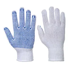 Portwest PVC pontozott kesztyű White/Blue XXL