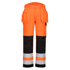Portwest Pw2 Hi-Vis Holster Nadrág Orange/Black 32 láthatósági ruházat