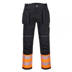 Portwest PW307 PW3 Hi-Vis Class 1 Holster nadrág (narancs/fekete, 44)