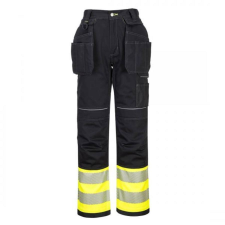 Portwest PW307 PW3 Hi-Vis Class 1 Holster nadrág (sárga/fekete, 40) láthatósági ruházat