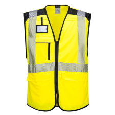 Portwest PW309 PW3 Hi-Vis Executive mellény (sárga/fekete, L) láthatósági ruházat